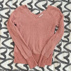 Calvin Klein Women's Pink V-Neck Sweater
